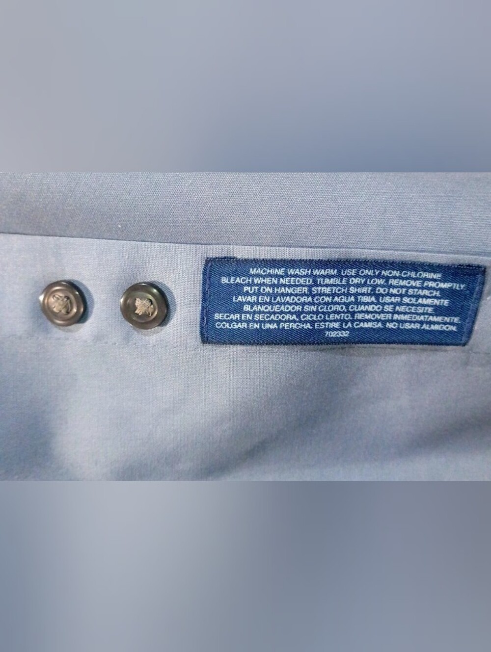 Vintage Mens Light Blue Dress Shirt By TownCraft - Picture 5 of 5